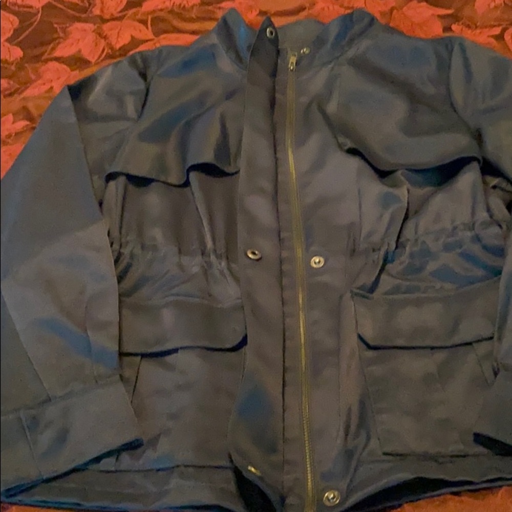 Cinched Dressy Cargo Utility Jacket